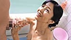 ぶっかけチン汁まみれ！！素人熟女の顔射フィニッシュ初体験 50人4時間