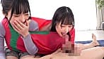 仲良し女子大生2人組がきゃぴきゃぴ超密着二人羽織で協力プレイ！令和の新感覚ゲームに挑戦！制限時間以内にフル勃起男子をイカせることができたら賞金GET！！失敗したらW即ハメ中出し！！