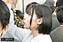 満員電車で前後を挟まれ羽交いじめ乳首開発される巨乳美女 3 九井スナオ