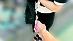 佐伯紗優梨ちゃんとリモバイ散歩！街中で絶頂恥辱プレイ！