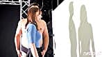 『ラブラブ激熱カップル限定！ドキドキ寝取られシルエットクイズ♪』甘い笑顔の極上くびれボディ美女が挑戦☆NTR好きな彼氏に仕組まれデカチン男にハメられ放題･･･卑猥な影絵を映しながら連続絶頂中出しSEX！！【街角素人モニタリング♯もも♯26歳♯携帯ショップ店員】
