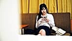 出張先ビジネスホテル 仕事から解放された女子社員オナニー 覗かれた女子10人