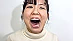 唾液たっぷりかりなちゃんの口内観察