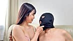 長舌で艶っぽいななみちゃんがM男に濃厚キス