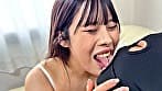 長舌で艶っぽいななみちゃんがM男に濃厚キス
