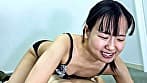 肉厚な舌のかりなちゃんがM男に濃厚鼻フェラ