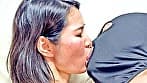 煽り上手なまどかちゃんがM男に濃厚キス
