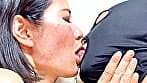 煽り上手なまどかちゃんがM男に濃厚キス