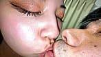 可愛い顔して口の中を支配するみれいちゃんがM男に濃厚キス