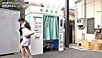 ここで撮影した写真を貼れば絶対合格するというピストンバイブ証明写真ボックス清楚系看護師がどんなに突かれても笑顔をキープ