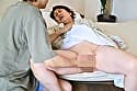 肉付きのいい六十路熟女に生中出し