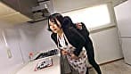 くすぐり不動産 那賀崎ゆきね 第二章～キッチン編～ 新生活のイメージ？エプロン姿から裸エプロンへ、そしてオイルまみれに。