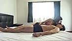 【個人撮影】桃瀬まゆのベット横たわり鼻●●＆手コキ