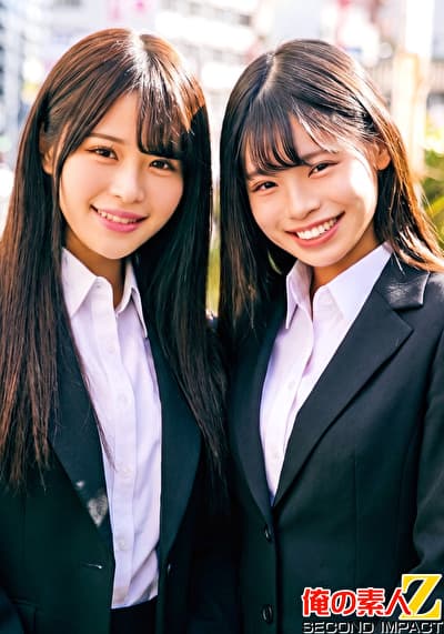 素人男女モニタリングAV！出張先のホテルで上司と部下が相部屋チャレンジ！ まりんちゃんとひなちゃん