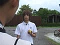 テニス部員の田舎○年がおじさんの洗礼を受け悶え苦しむ