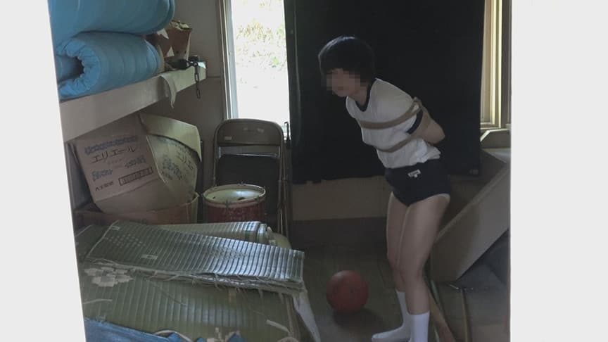 野外と廃校 縄放置 あやか（21）