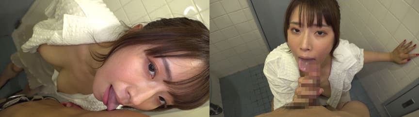 個撮）Gカップ清楚系おネエさんのフェラギャップ