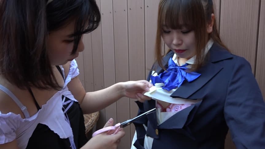 ブレザー制服＆メイド服・切り裂き1