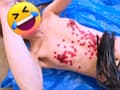乳串刺し華奢ギャル腹パンチと打撃！