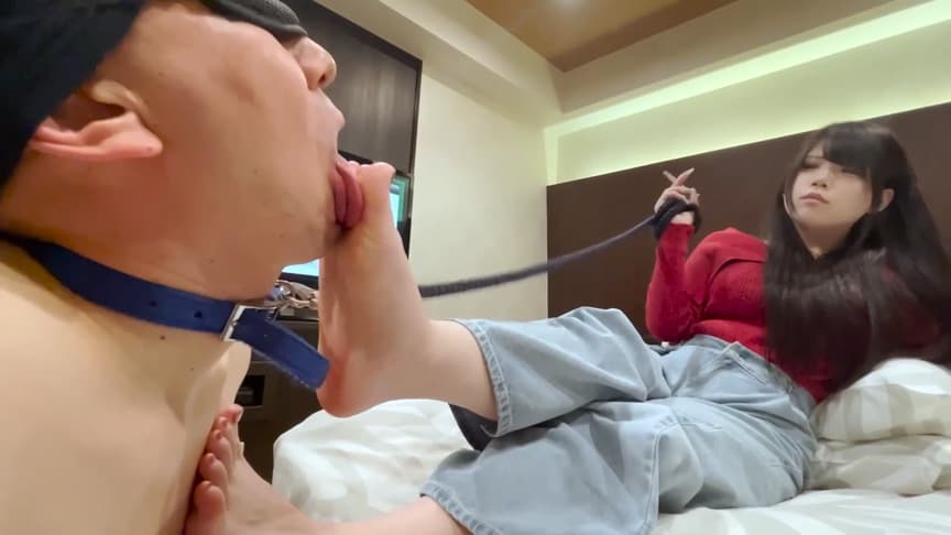 ドSあちゃ様ブーツ踏み躙り＆りの女王様のM男いじめ
