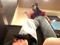 ドSあちゃ様ブーツ踏み躙り＆りの女王様のM男いじめ