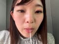 街角で声をかけて口内観察させてもらう あいるちゃん