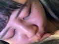 ハーフ顔のみのりちゃんがM男に濃厚鼻フェラ
