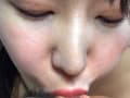 色っぽく誘ってくれるまいなちゃんがM男に濃厚鼻フェラ