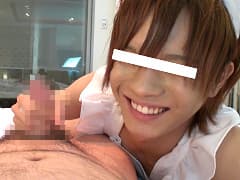 エロオヤジがカナエの桃尻を愛撫し、イかせる！