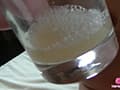 【飲尿・飲精】精子と尿を混ぜてコップでゴクゴク！