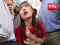 粘着クリいじりされ声も出せず隠しエロ顔しまくる女2
