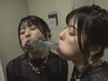 結婚式帰りの女性がお口だけでコンドーム装着に挑戦！