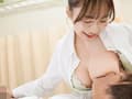 授乳手コキがすんごいお姉さん 神乳Hカップに搾られる
