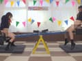 どでか固定ディルドシーソー対決！～りな＆ゆいな編～