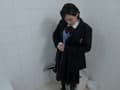 真冬の制服入浴