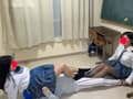 りおなに好きな女子の前で電気アンマで無様に逝かされる