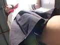 女子○生Tバックハミ毛パンチラ5