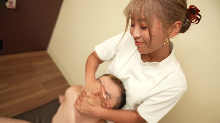 【個人撮影】若菜めあり嬢の唾液ローション・エステ