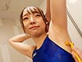 【AKNRフェティシズム】 Swimsuit fetishism 完全着衣 競泳水着の女 大会前にゴクゴクと笑顔で精子をごっくんする水泳部員 雅子りな