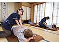 「おちんちん硬くしちゃダメじゃないですか」愛妻との子作りのために溜め込んだ精子を全ヌキ！！寝取り好きの巨乳人妻マッサージ嬢に嫁の目を盗んで誘惑され何度も中出しさせられた温泉旅行