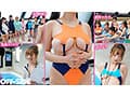 おっぱいポロン！エロすぎ競泳水着の巨乳インストラクターとプールでハーレム中出しレッスン