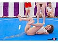 はじめての牛乳浣腸相撲大会（ガチ）。 一般女性4名参加