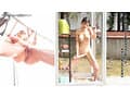 公衆電話ボックス360度 爆乳素人きき乳首チャレンジ