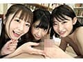 教育実習生が巨根と聞きつけ校内中どこでも求愛ハーレム4Pを仕掛ける学園一美少女トリオ