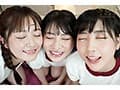 教育実習生が巨根と聞きつけ校内中どこでも求愛ハーレム4Pを仕掛ける学園一美少女トリオ