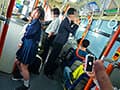 通学中の田舎J〇に強●ビッグバンローター！何度絶頂しても止まらない激震波動にガニ股痙攣失禁！失禁汁アクメバスは今日も通常運行してるけど？