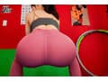 【VR】【Fitch高画質8K肉感VR】元気過ぎる美巨乳トレーナーにガチ勃起！汗だく密着SEX 海老咲あお