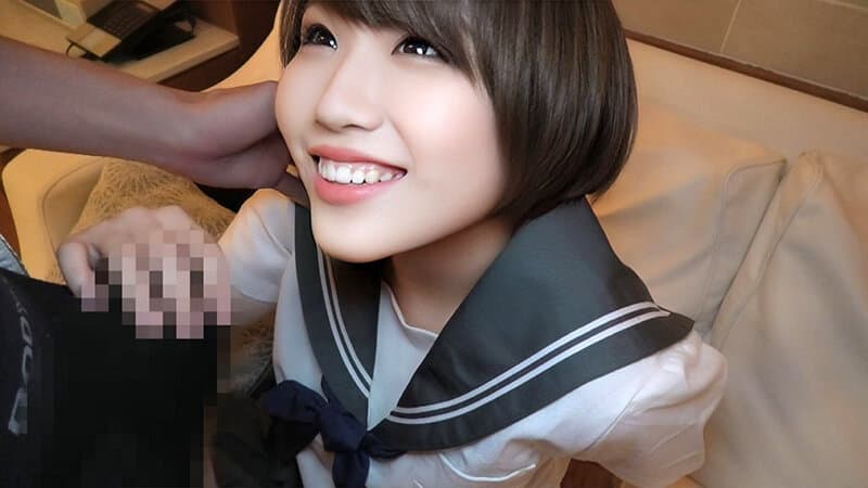 恥ずかしがり屋の爆かわショートカット制服美少女といちゃいちゃ生ハメっ！ 七菜原ココ