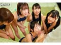 水泳部で合宿所の大掃除！視界に広がる女子部員の突き出した競泳水着尻に勃起が収まらず…男はボク1人の水泳部で合宿に！