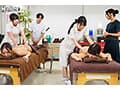 「えっ！？コレが実習？」エステ専門学校に入学したら男はボク1人！実習はタオル1枚の女子の体を触りまくり！ボクの股間は触られまくりでフル勃起5